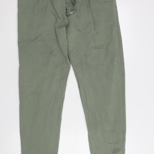 New Collection Green Relaxed Trousers, Size 2XS