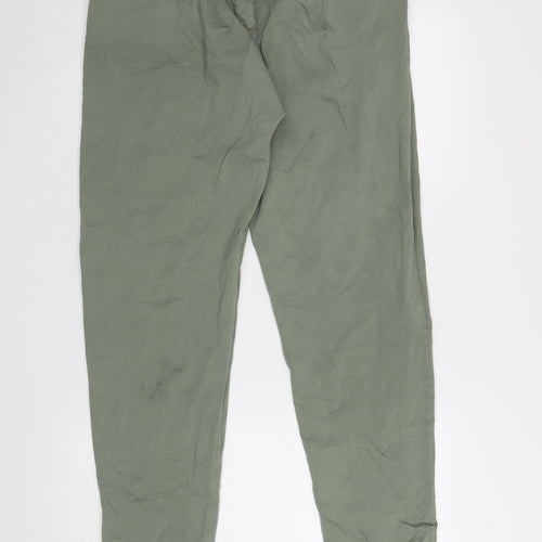 New Collection Green Relaxed Trousers, Size 2XS