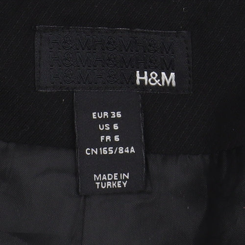 H&M Women's Black Cropped Blazer Size 8