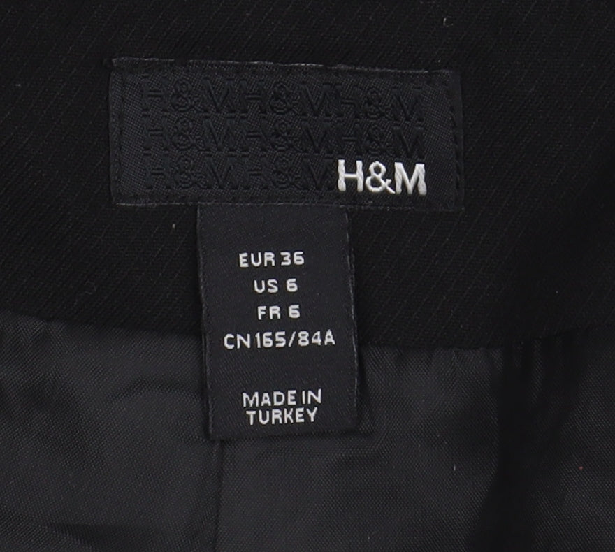 H&M Women's Black Cropped Blazer Size 8