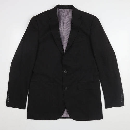 Taylor & Wright Men's Black Long Blazer 38L Formal
