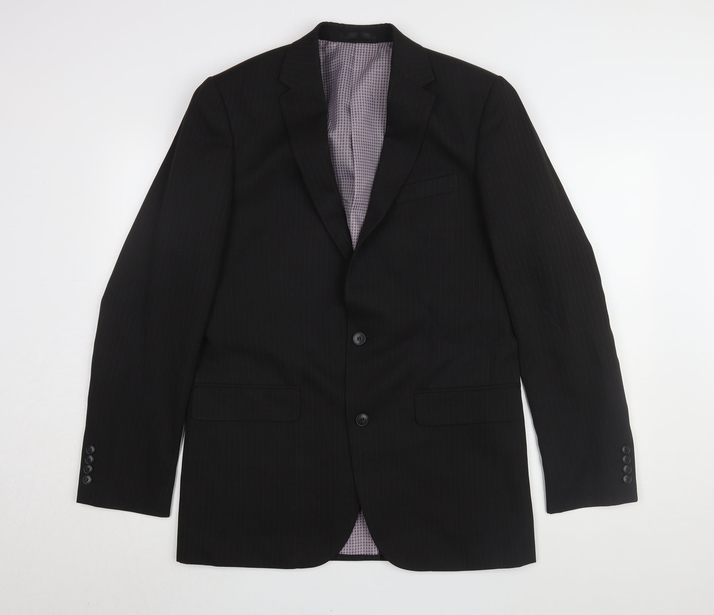 Taylor & Wright Men's Black Long Blazer 38L Formal