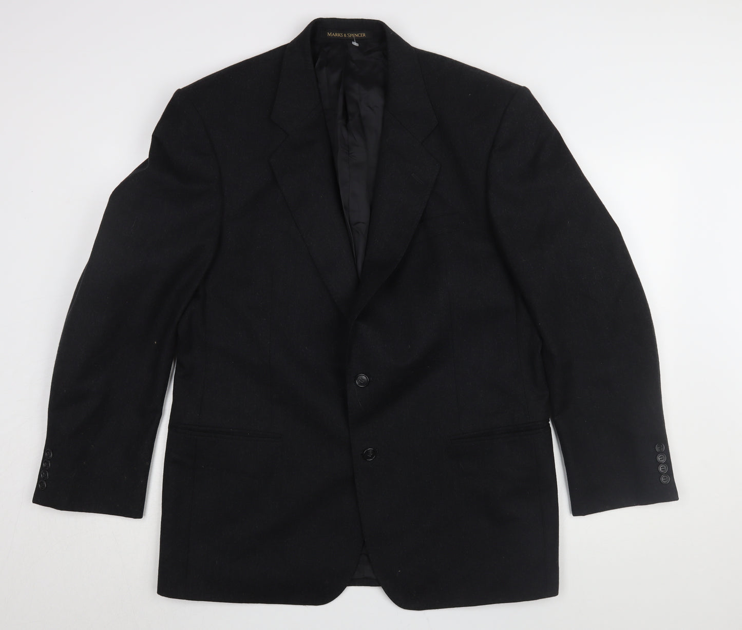 Marks and Spencer Men's Black Blazer 42R Regular Fit