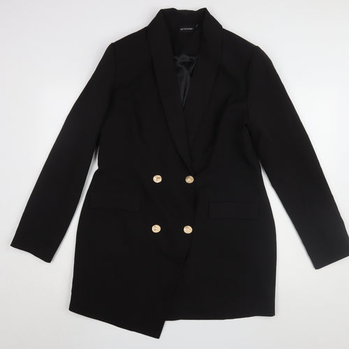 PrettyLittleThing Women's Black Jacket Dress UK 14