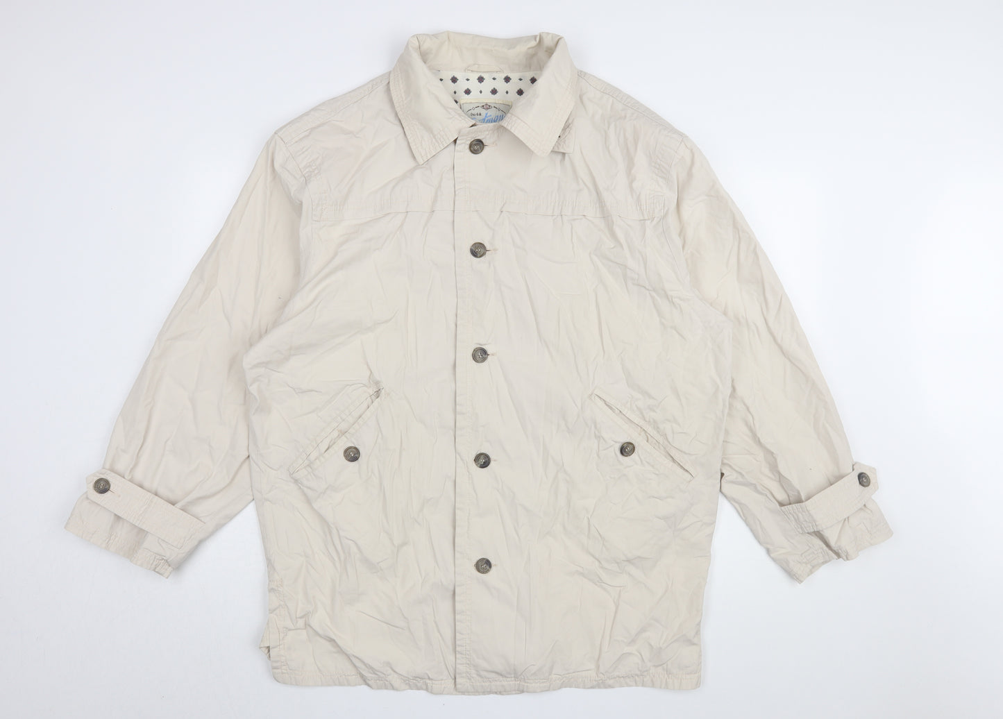 Next Men's Beige Rain Coat Jacket Size S