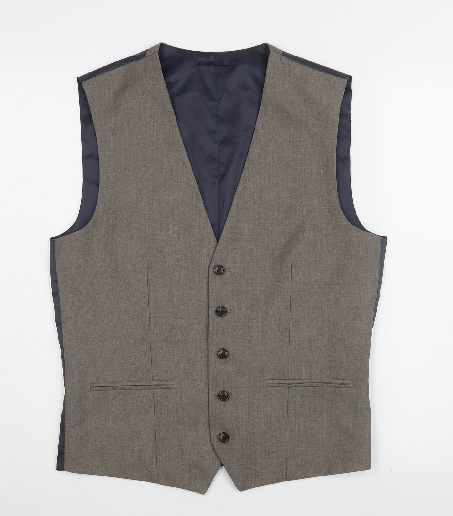 Next Men's Grey Suit Waistcoat 38R Formal Business