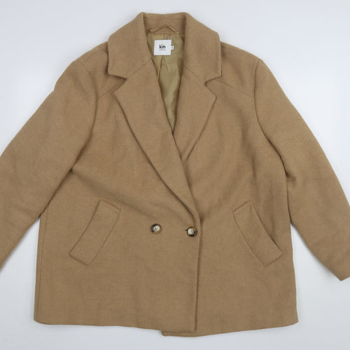 Kin by John Lewis Women's Beige Mid-Length Overcoat