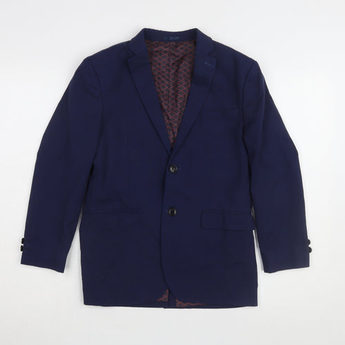 Next Boys Blue Suit Jacket, 13 Years, Regular Fit