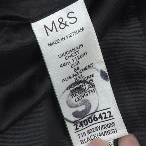 Marks and Spencer Men's Black 44R Blazer