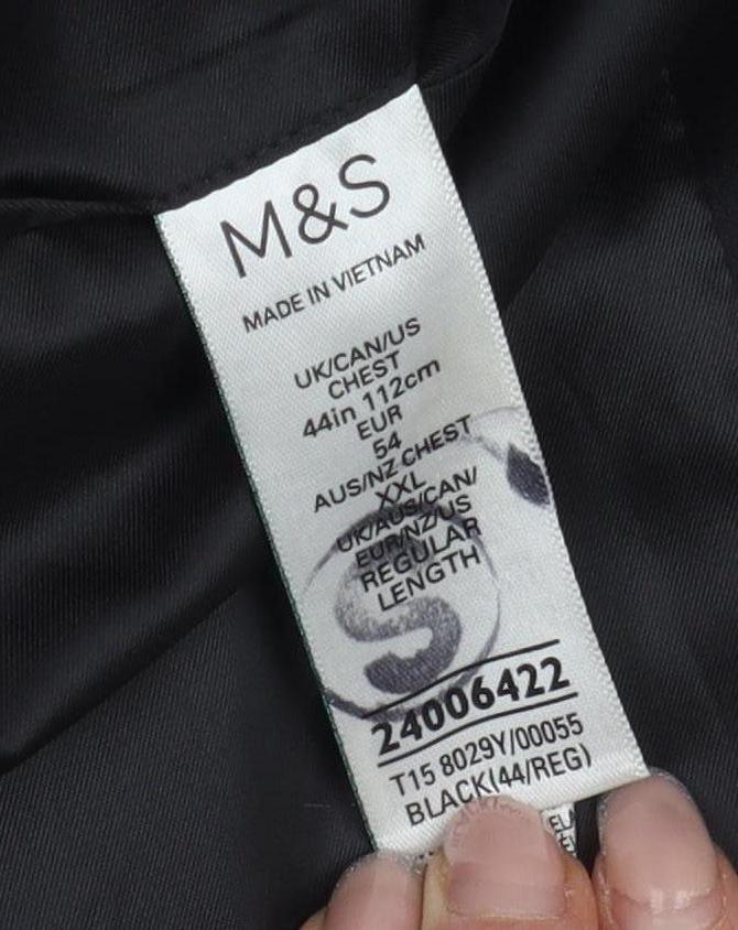 Marks and Spencer Men's Black 44R Blazer