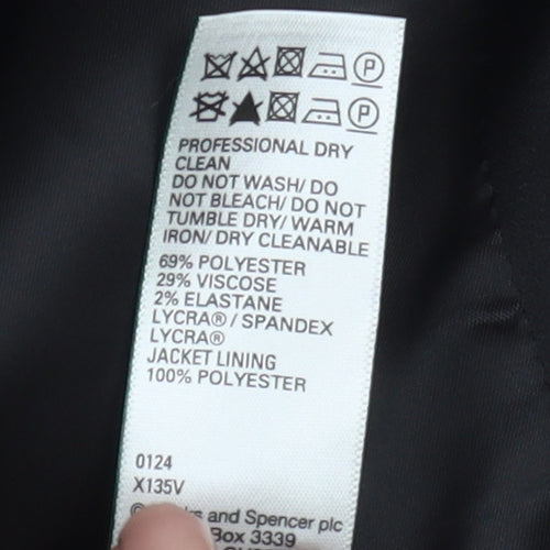 Marks and Spencer Men's Black 44R Blazer