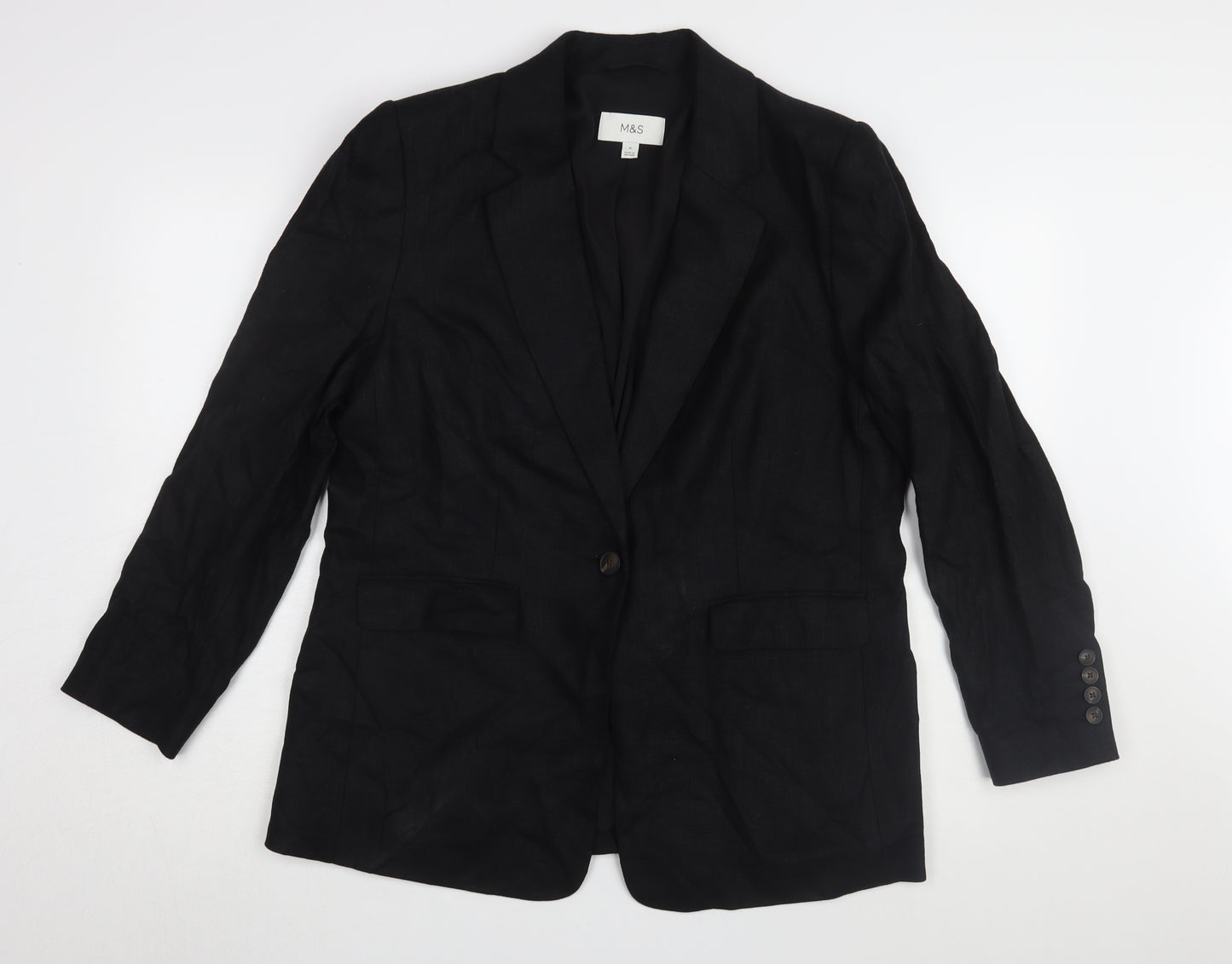 Marks and Spencer Women's Black Blazer Size 16