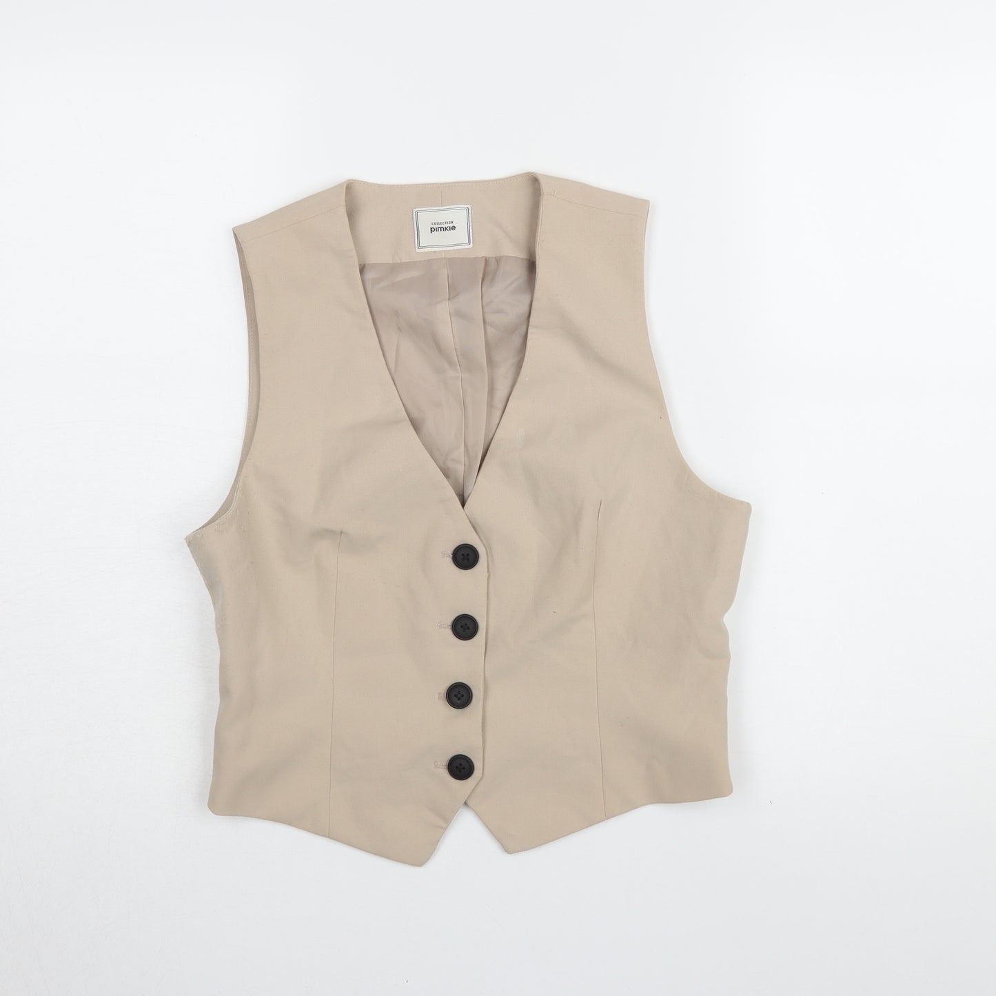Pimkie Women's Beige Suit Waistcoat M
