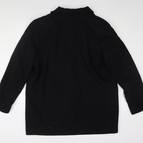 H&M Women's Black Blazer - Lined, Size L, Business