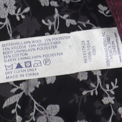 Mantaray Women's Grey Military Jacket Size 10