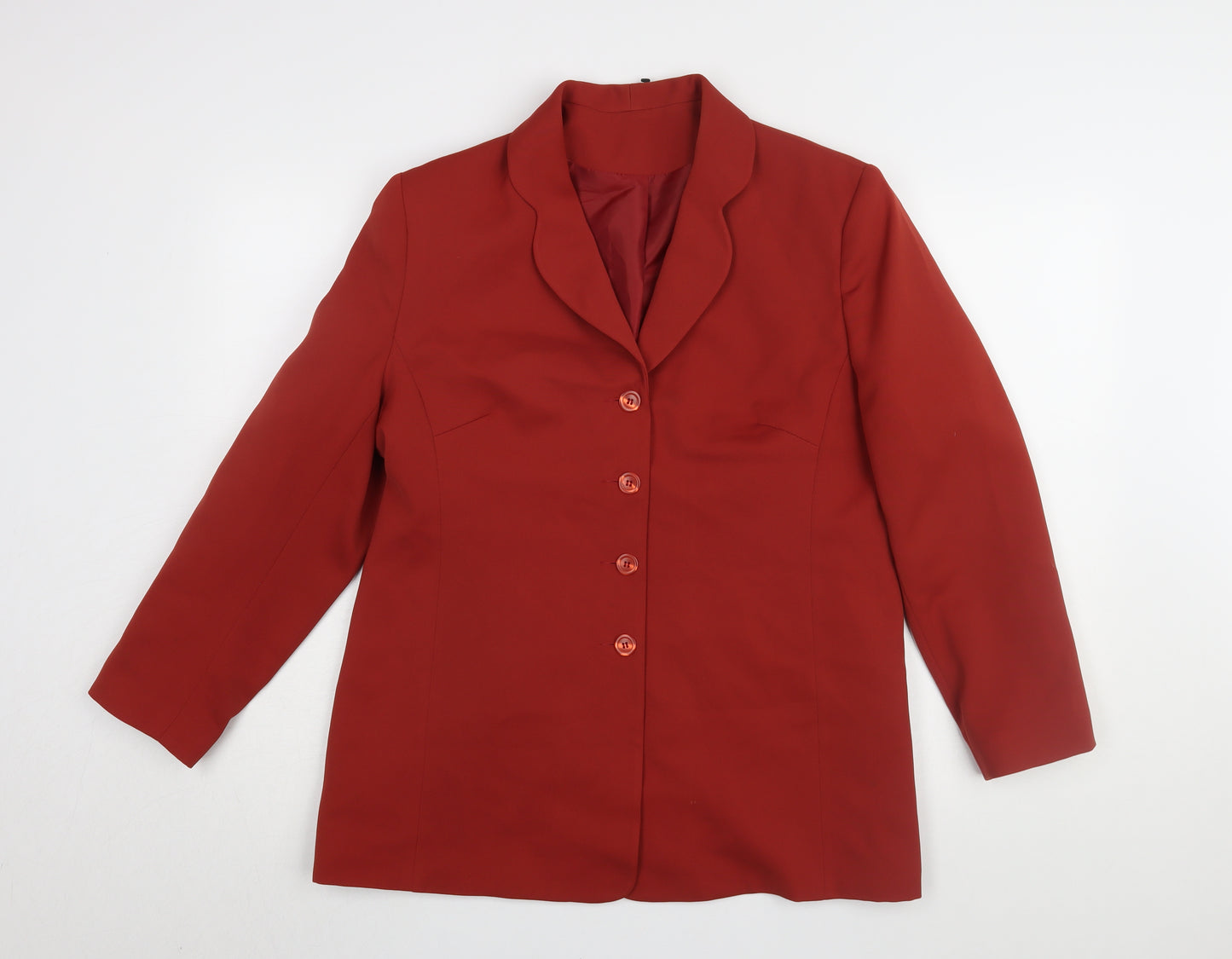 Anne Brooks Women's Red Suit Jacket Size 16, Regular Fit