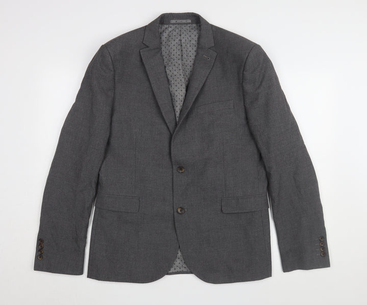 Next Men's Grey Regular Fit Blazer 42R