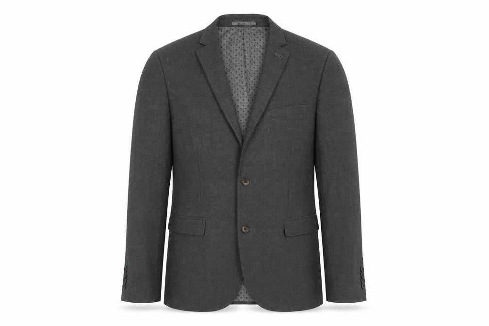 Front view of Next Men's Grey Regular Fit Blazer 42R