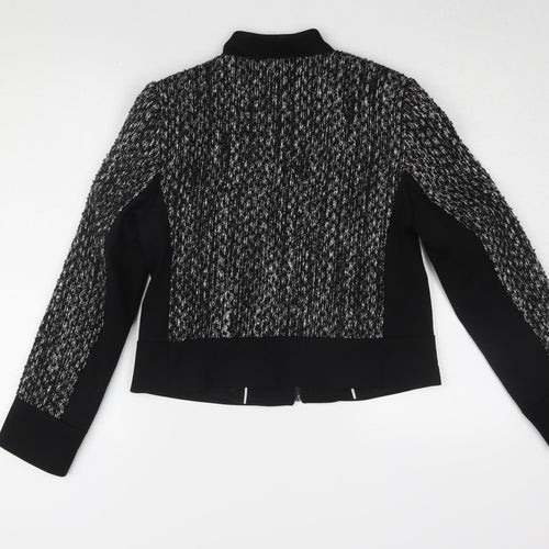 Marks and Spencer Women's Black Bomber Jacket Size 10
