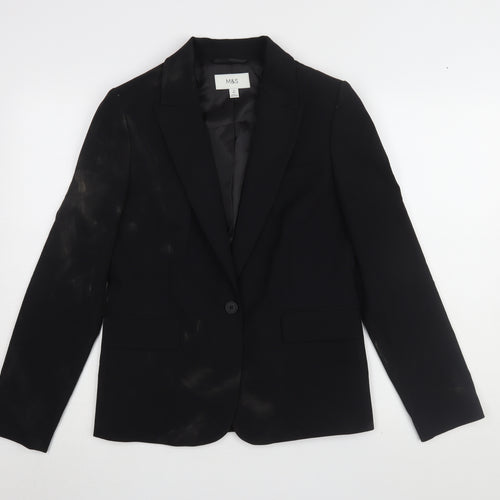 Marks and Spencer Women's Black Blazer Size 8