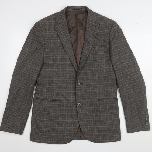 Next Men's Brown Check Blazer - Size 38R - Formal