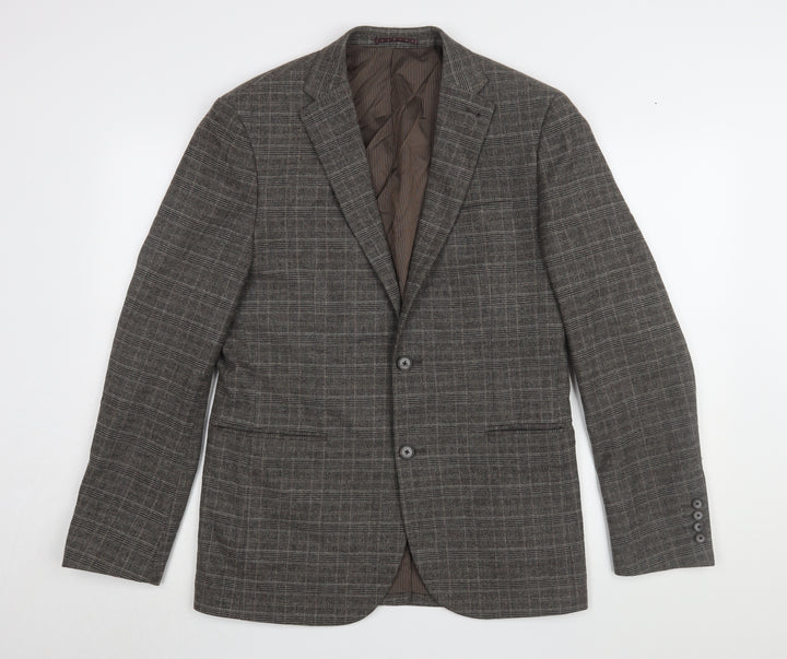 Next Men's Brown Check Blazer - Size 38R - Formal