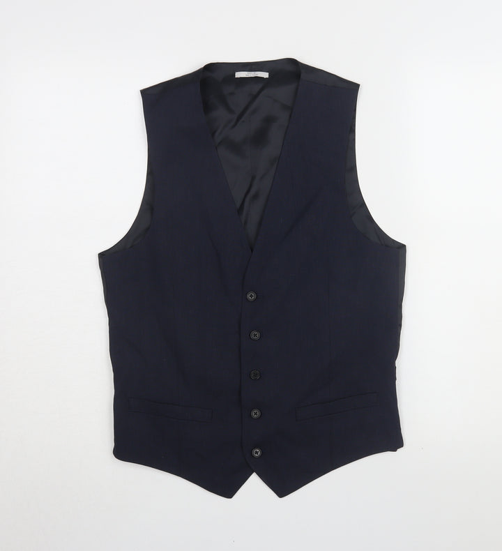 Marks and Spencer Men's Blue 36R Waistcoat for Business