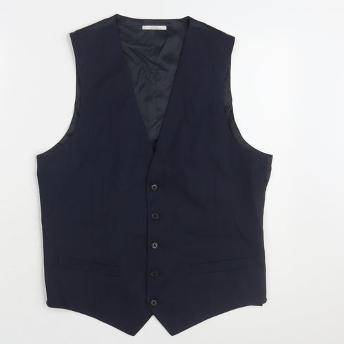 Marks and Spencer Men's Blue Suit Waistcoat Chest 38R