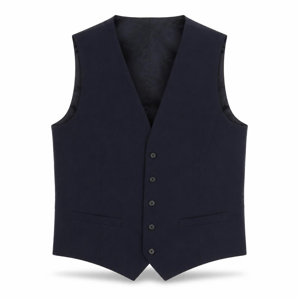 Front view of Marks & Spencer Men's Blue Chest 40R Waistcoat
