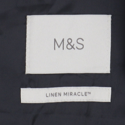 Marks and Spencer Men's Blue Chest 40R Waistcoat
