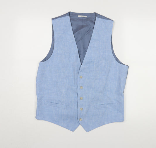 Marks and Spencer Men's Blue Suit Waistcoat, Chest 42R