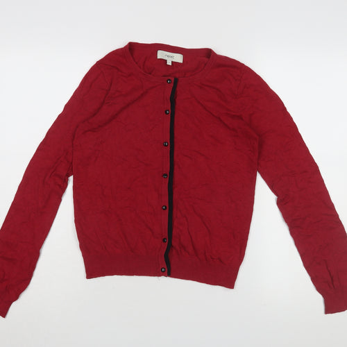 Next Women's Red Cardigan, Size 8, Lightweight Knit