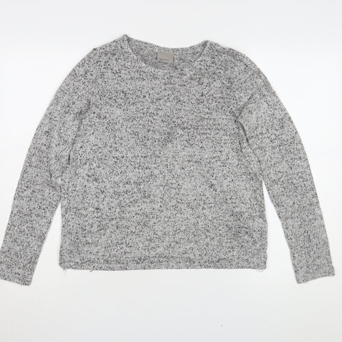 Vero Moda Women's Grey Knit Long Sleeve T-Shirt S