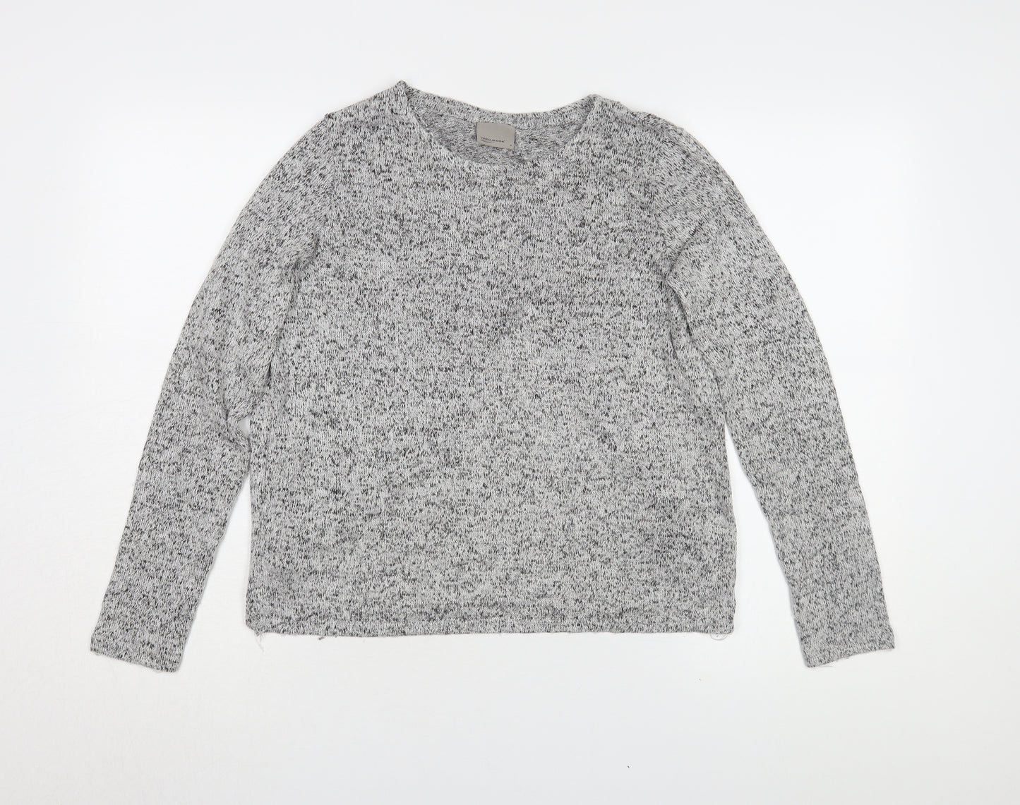 Vero Moda Women's Grey Knit Long Sleeve T-Shirt S