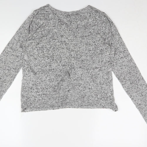 Vero Moda Women's Grey Knit Long Sleeve T-Shirt S