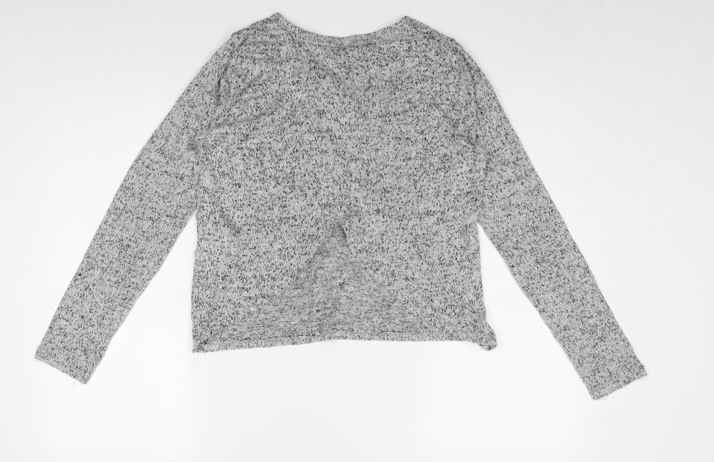 Vero Moda Women's Grey Knit Long Sleeve T-Shirt S