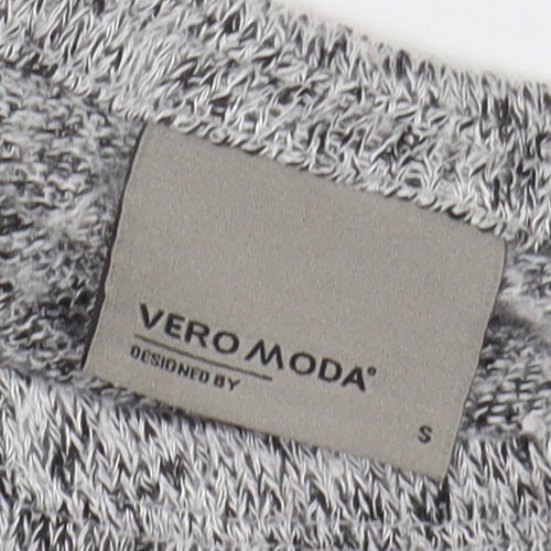 Vero Moda Women's Grey Knit Long Sleeve T-Shirt S