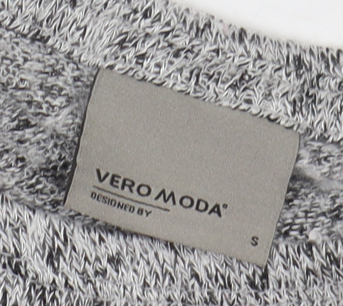 Vero Moda Women's Grey Knit Long Sleeve T-Shirt S