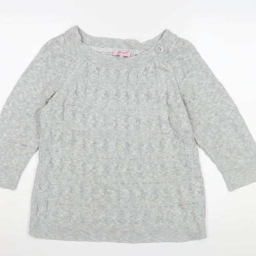 Marks and Spencer Women's Grey Pullover Jumper, Size 12