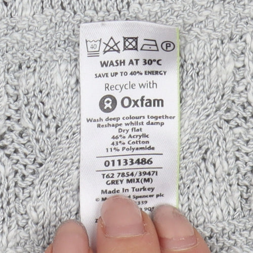 Marks and Spencer Women's Grey Pullover Jumper, Size 12