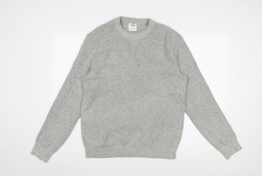 Marks and Spencer Men's Grey Pullover Jumper Medium