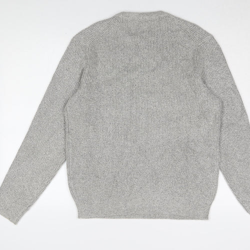 Marks and Spencer Men's Grey Pullover Jumper Medium