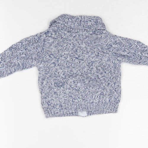 Marks and Spencer Unisex Blue Cardigan 6-9 Months