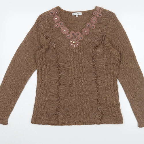 Donatella Maurizio Women's Brown S Pullover