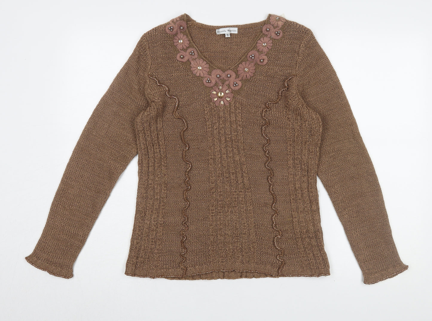 Donatella Maurizio Women's Brown S Pullover