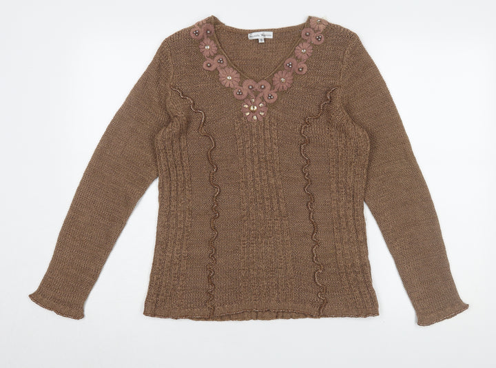 Donatella Maurizio Women's Brown S Pullover