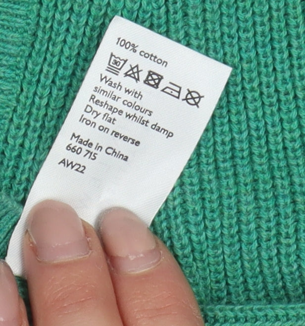 John Lewis Women's Green V-Neck Pullover Jumper Size 16