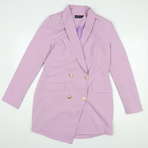 PrettyLittleThing Women's Purple Jacket Dress, Size 10