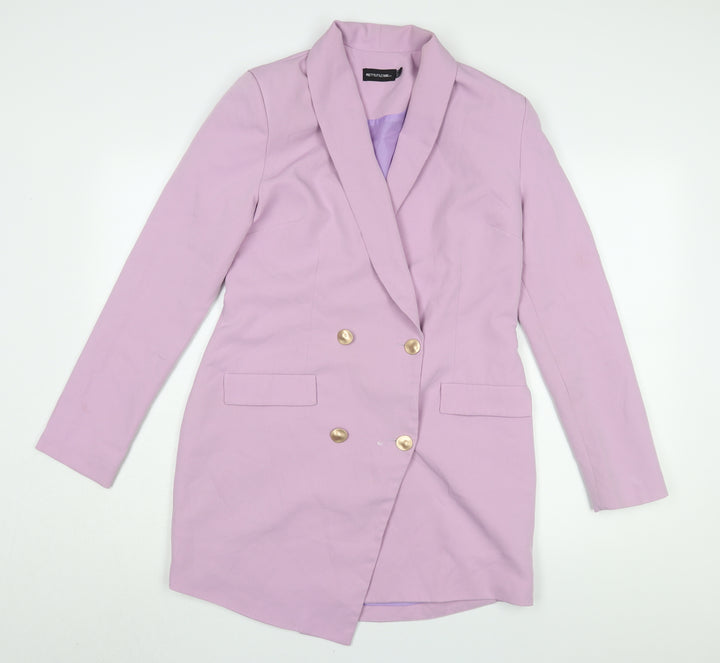 PrettyLittleThing Women's Purple Jacket Dress, Size 10