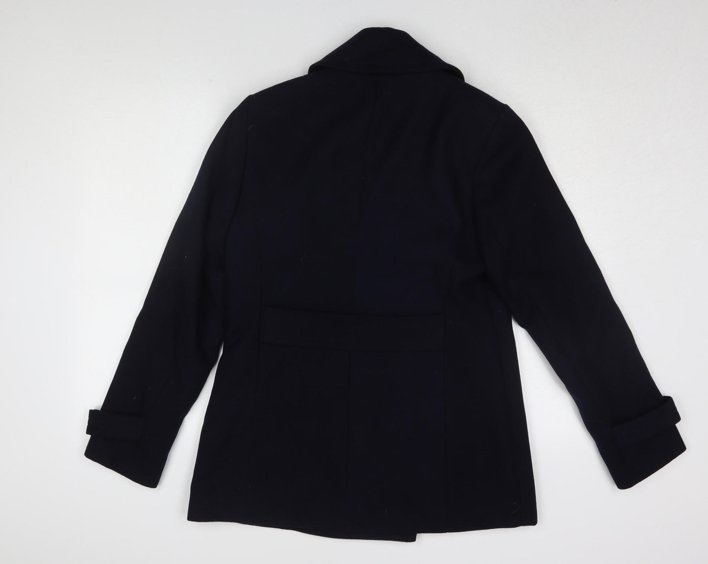 Debenhams Black Women's Pea Coat Size 12 Classic Style